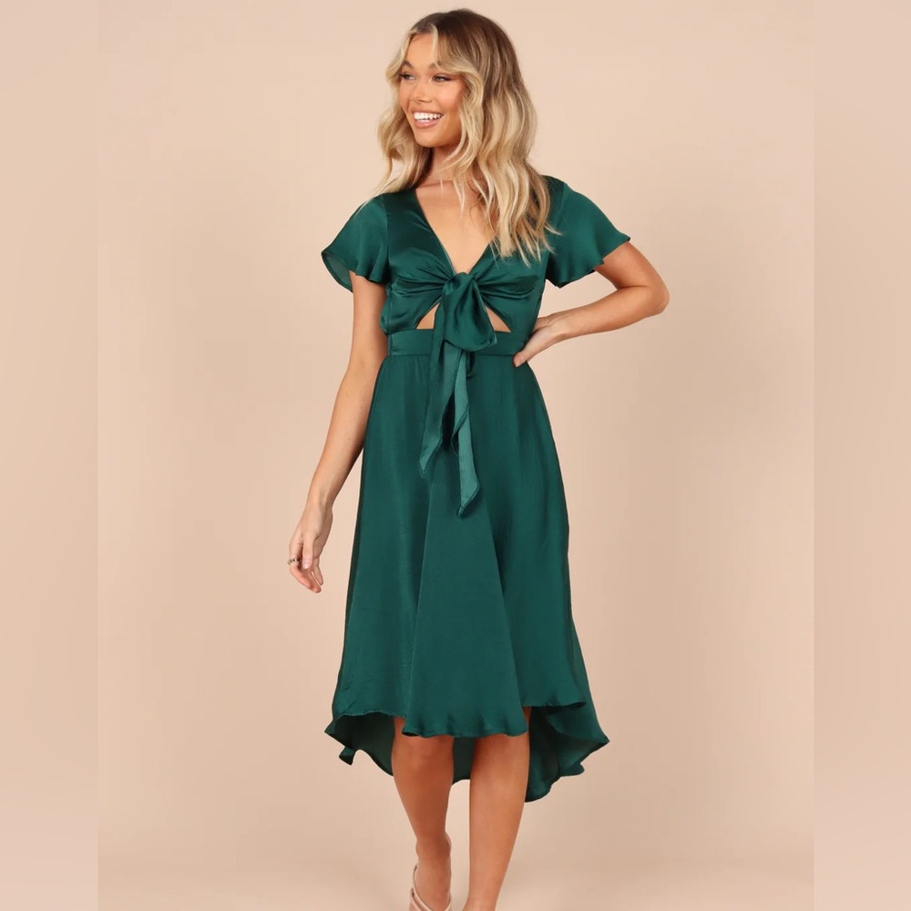 Pup and petal hi lo tie front dress, Women’s XL